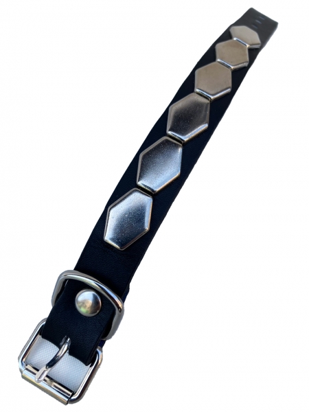 更新0616□-棘男-1 row studs leather wristband□最終予約案内