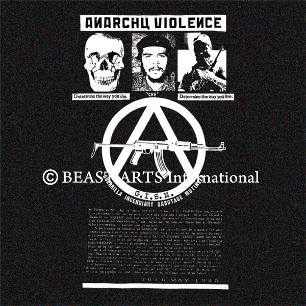 更新0410□G.I.S.M. - ANARCHY VIOLENCE / you die,you live T shirt