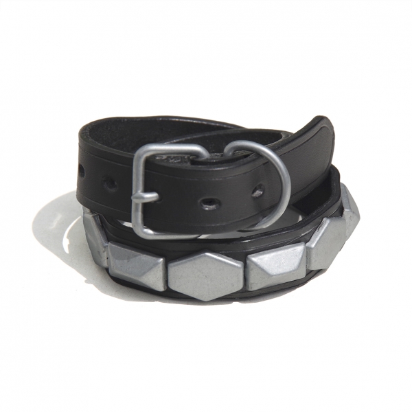 更新0418□PEEL&LIFT_studed double wrap wrist band / collar (HEX