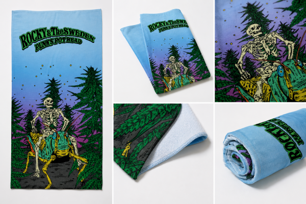 更新0616□ROCKY&TheSWEDEN_“PUNKS POT HEAD” BEACH TOWEL□pre-order