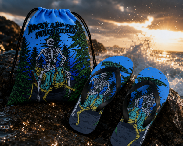 更新0709□ROCKY&TheSWEDEN_“PUNKS POT HEAD” Flip Flops ビーチ