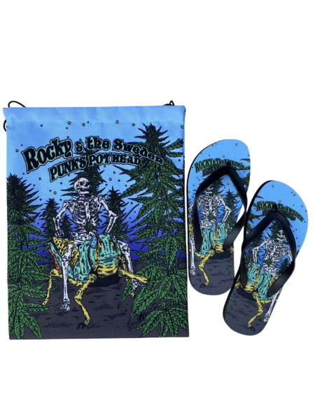 更新0709□ROCKY&TheSWEDEN_“PUNKS POT HEAD” Flip Flops ビーチ