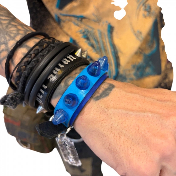 更新0806□A.F.P. x WHEV_【DIY Crystal Blue Studs Wristband】□in