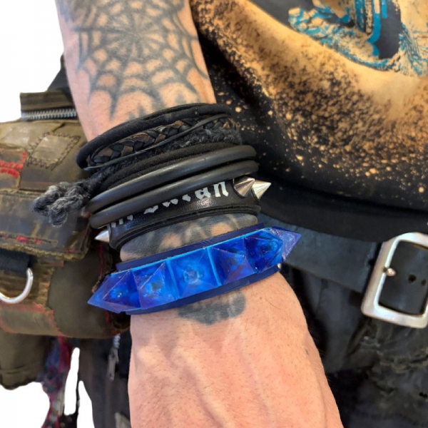 更新0625□A.F.P. x WHEV_【DIY Crystal Blue Studs Wristband