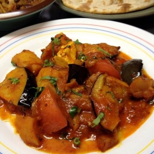 ナスのドライカレー