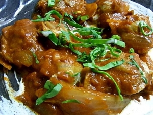 砂肝のカレー
