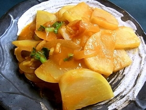 カブのドライカレー