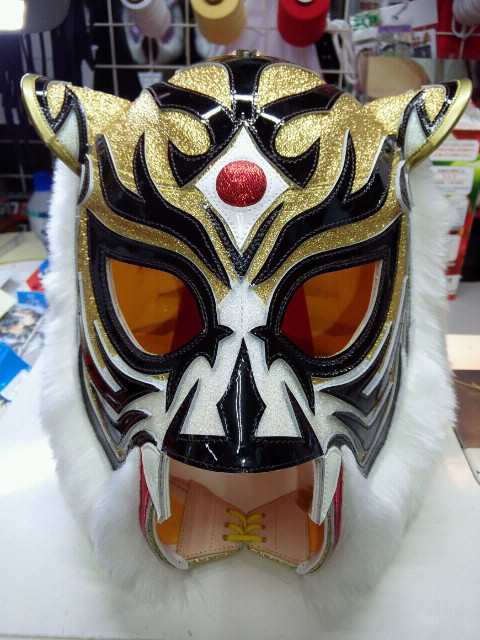 初代タイガーマスク マスク完成画像 プロレス マスク ワールド