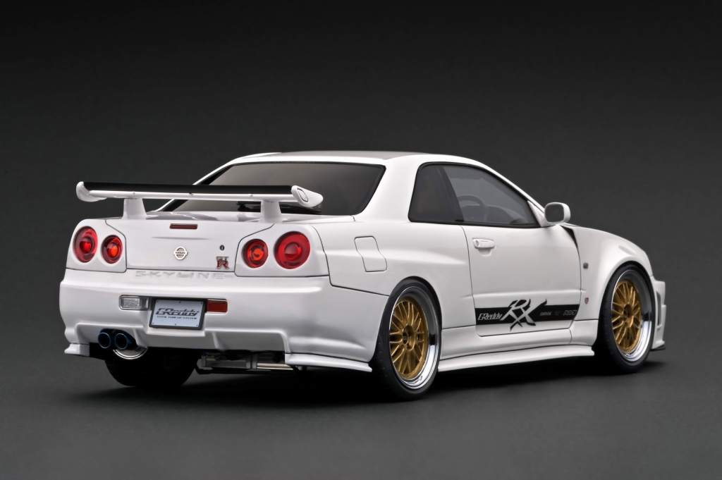 1/18 イグニッションモデル 日産スカイライン R34GT-R HKSデモカー イグニッションモデル 1/18 日産 スカイライン GT-R (BNR34