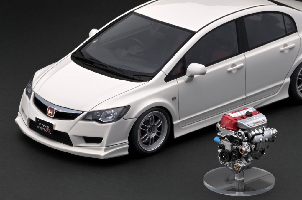予告：1/18 エンジン付WEB限定「CIVIC (FD2) TYPE R」6/10(月)～受注 