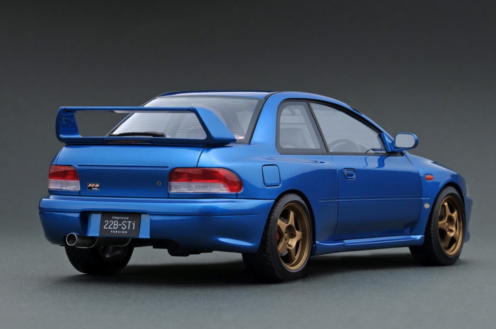 タイムセール 半額 1/18スケール「SUBARU Impreza 22B-STi Version」鋭意開発中 ミニカー