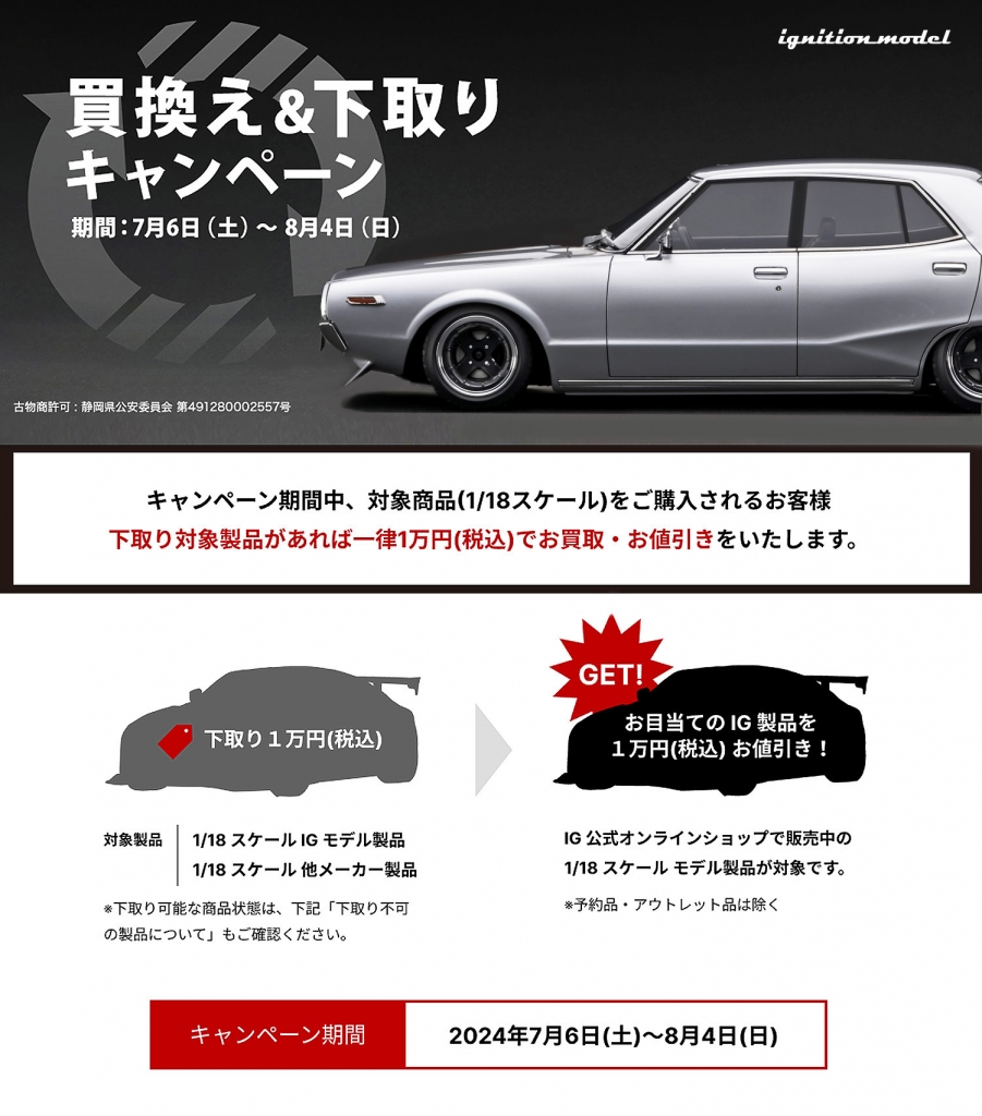 1/24 ヨンメリ　確認用 予告：1/18 エンジン付WEB限定「ヨンメリGT-X (GC110)」7/22(月)～受注