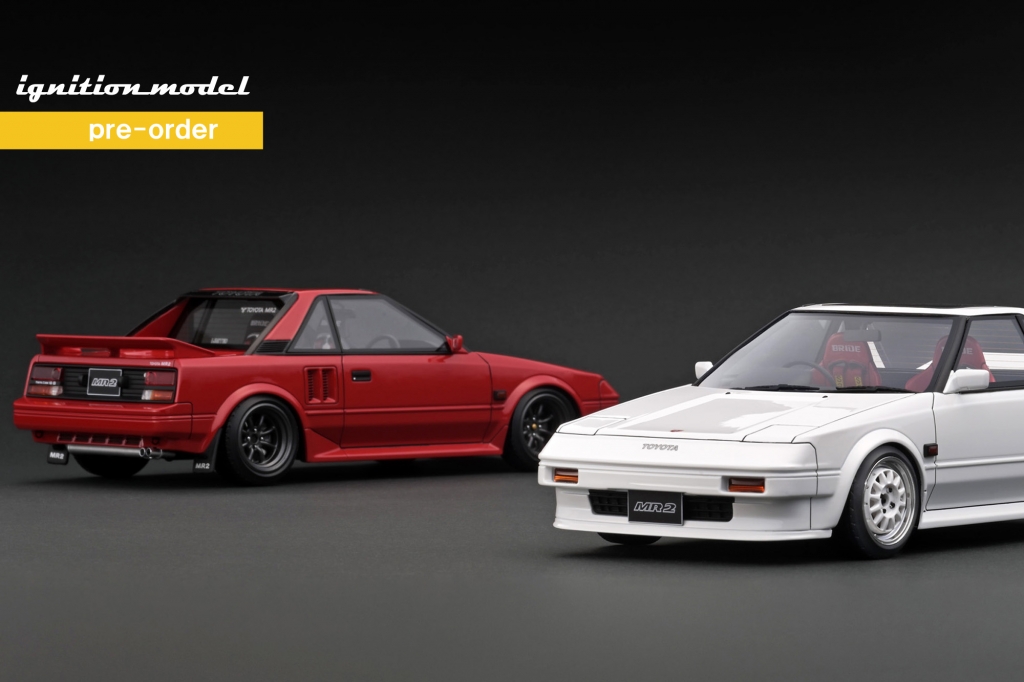 1/18スケール「MR2 (AW11)」に新色を追加。出揃った4カラーにご