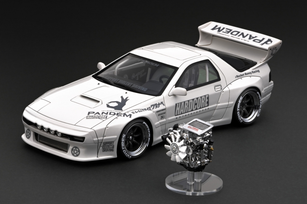 1/18 エンジン付WEB限定「PANDEM RX-7 (FC3S)」明日 9/17 21時半受注