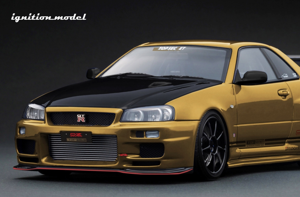 アップデートされたデモカー 1/18スケール 「TOP SECRET 34GT-R (BNR34