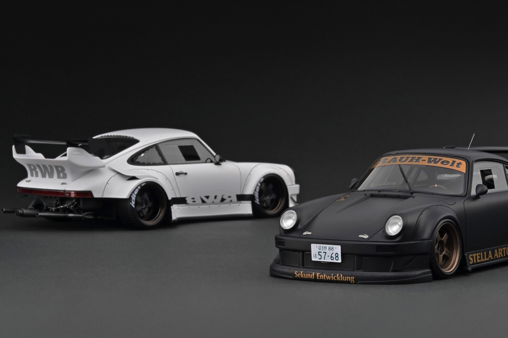 RWB930 イグニション1/18 マッドホワイト 1/18 Ignition Model Porsche RWB 930 White - LIVECARMODEL.com