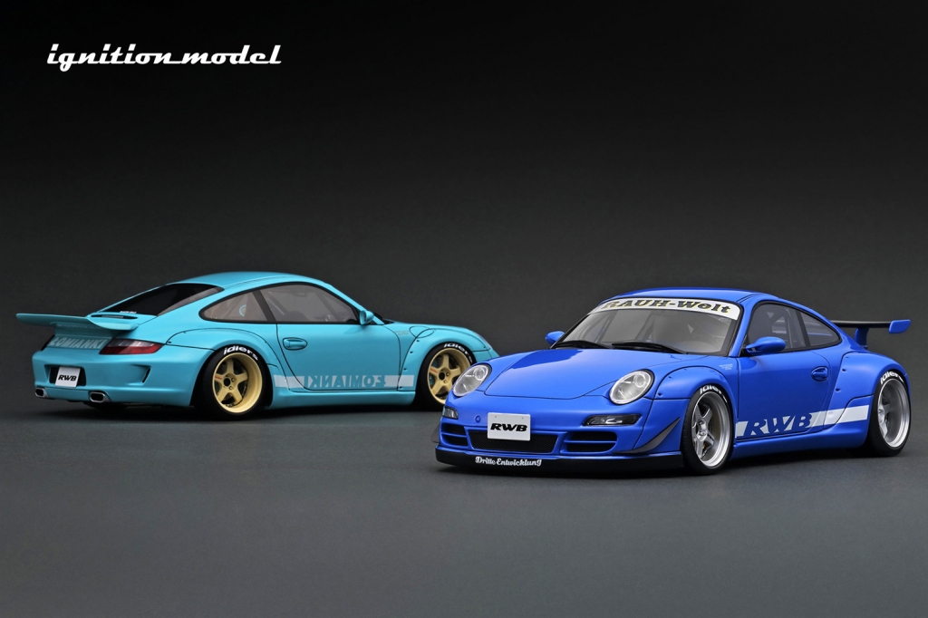 美品　1/18 IGモデル ポルシェ RWB 930 Ignition Model 1:18 Porsche 930 RWB in Pink – Model Cars Houston