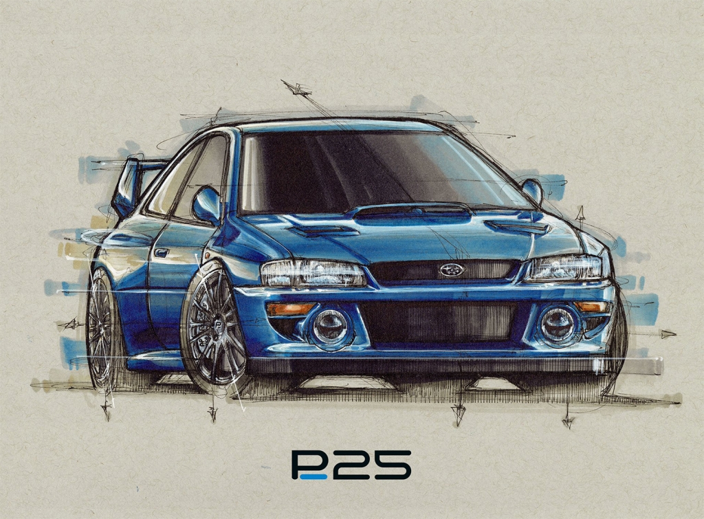 WEB限定モデルに「インプレッサP25」をイメージした特別な「22B