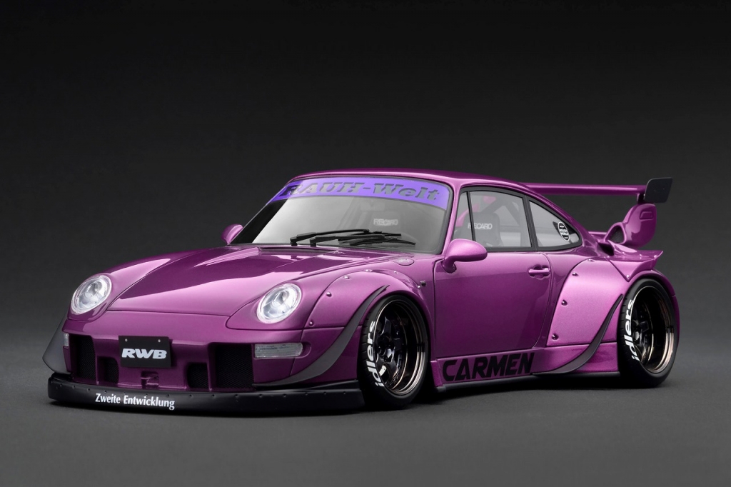 1/43 Ig Ignition Porsche 993 RWB Martini Silver / Red IG2169