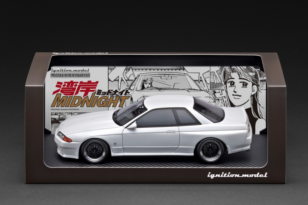 イグニショッンモデル R32 GTR 白 新品未開封品 IG3229 1/18 TOPSECRET SKYLINE JAPAN R (C210) Silver With Mr