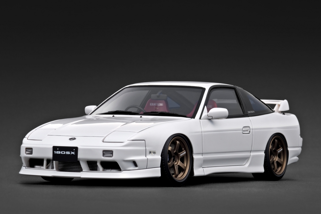 試作モデルUP！ 1/18スケール「180SX TYPE X (RPS13) White