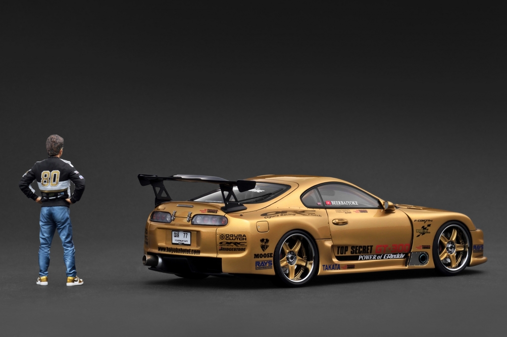予告： 1/18 フィギュア付 WEB限定「1/18 TOP SECRET GT300 Supra (A80