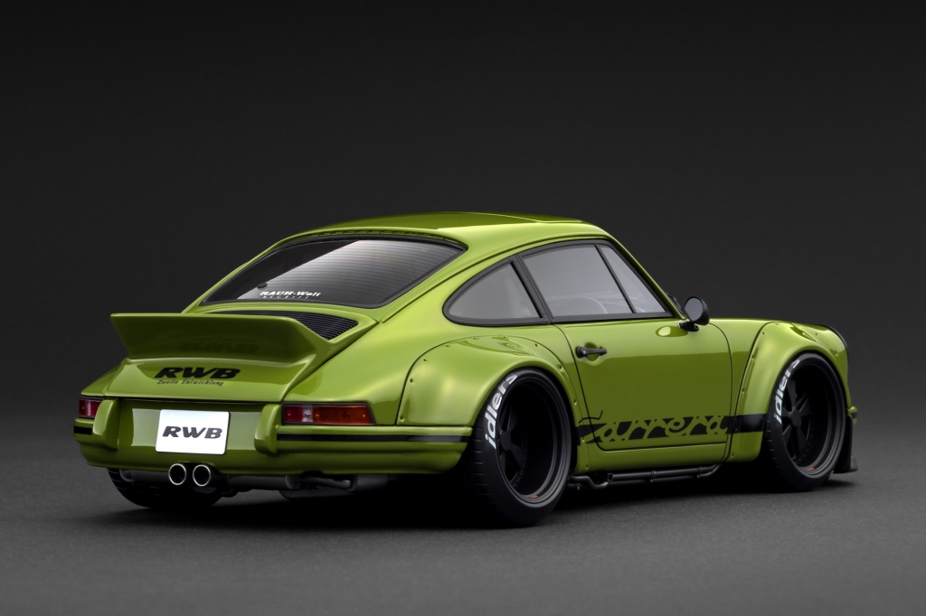 RWB930 Backdate 1/18 イグニション緑 9/30予約締切の新製品から「RWB Backdate(964)」をご紹介！ | ignition