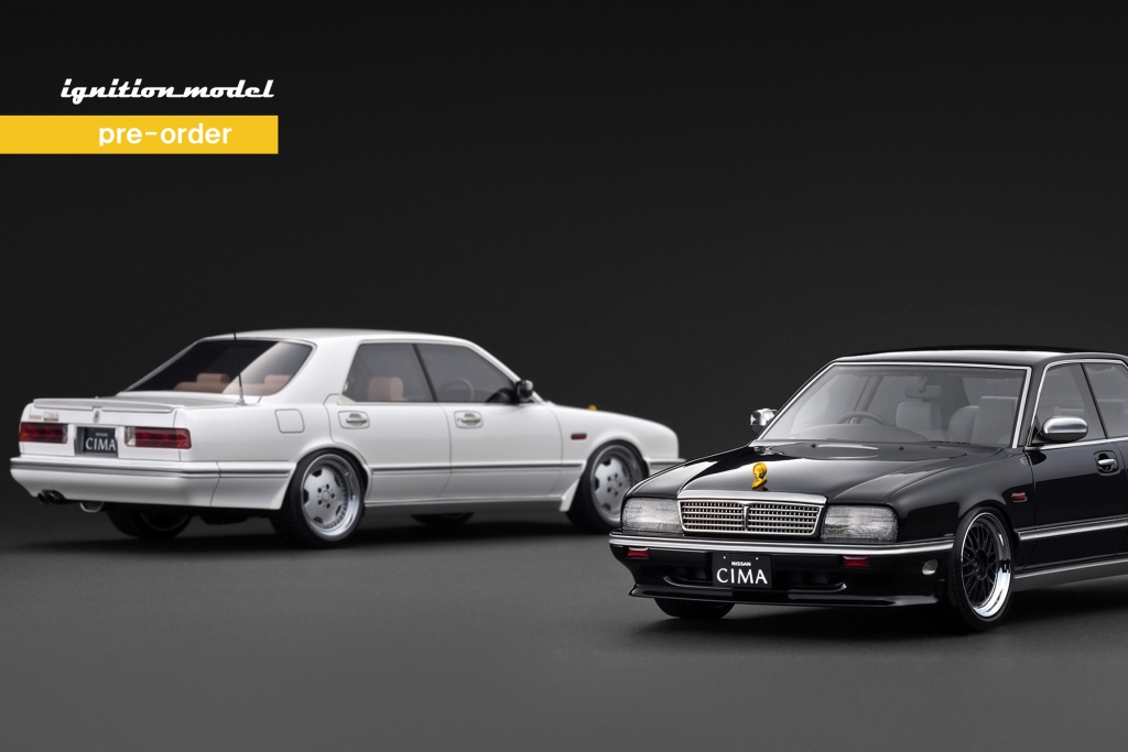 ご予約スタート：1/18スケール新規型「CEDRIC ＆ CIMA (Y31) 」× 2