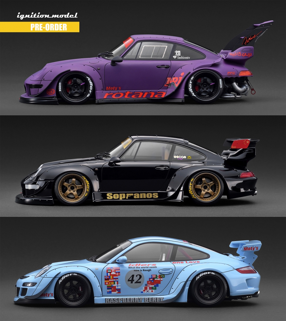 ご予約受付中！1/18スケール「RWBシリーズ」に多彩なバリエーション
