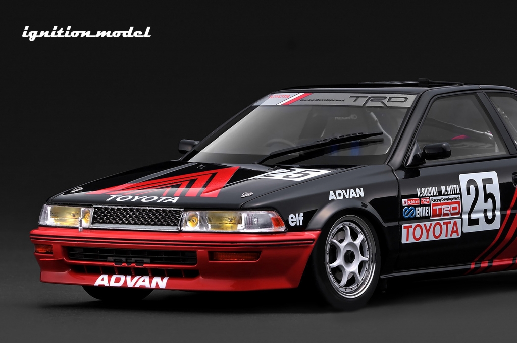 カラーサンプルUP！1/18スケール「ADVAN COROLLA LEVIN (#25)1991 JTC
