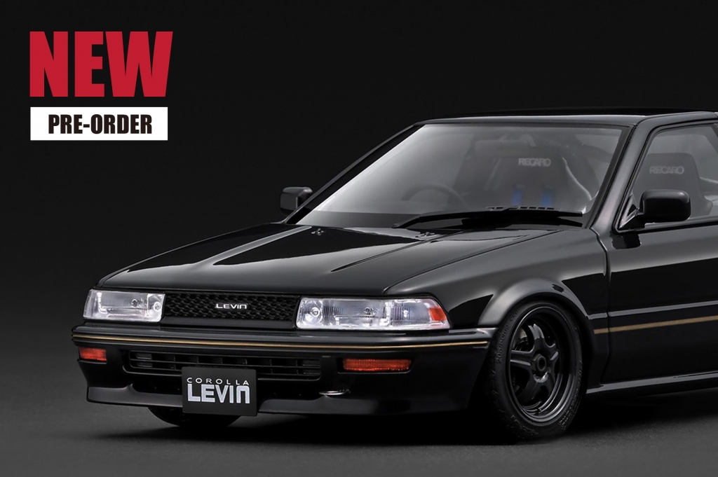 ご予約受付中！AE92 後期型「1/18 COROLLA LEVIN GT APEX (AE92