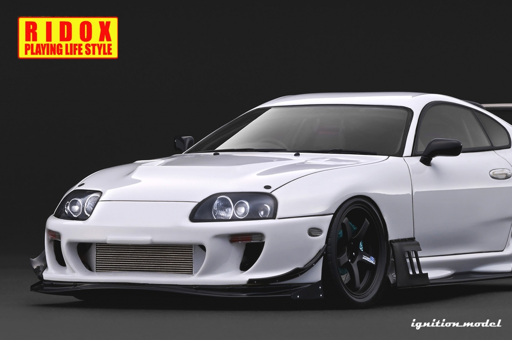 RIDOX エアロカスタム「1/18 Toyota Supra RZ (JZA80) White」を