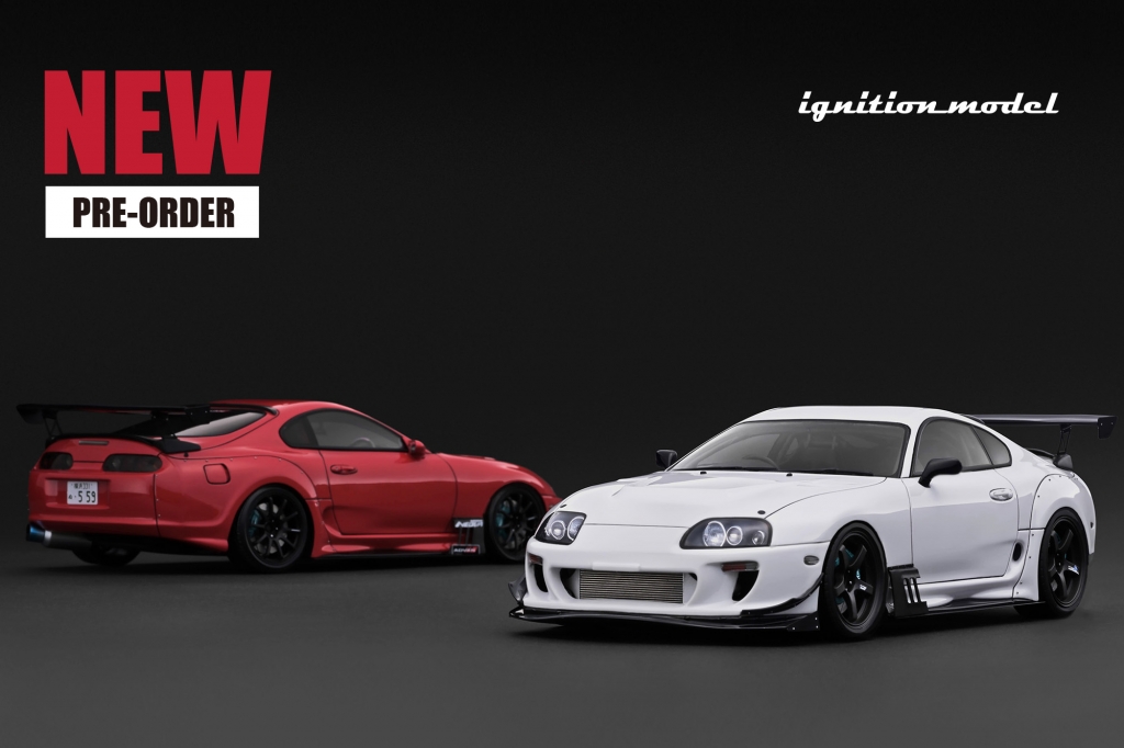 RIDOX エアロカスタム「1/18 Toyota Supra RZ (JZA80) White」を