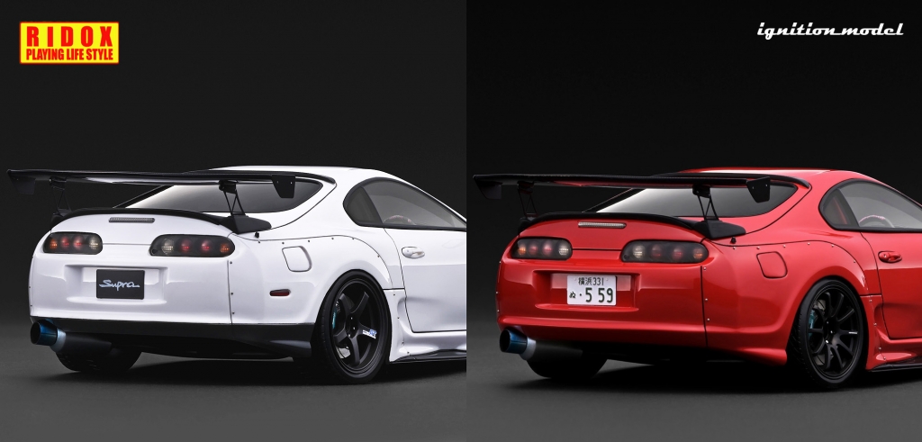 RIDOX エアロカスタム「1/18 Toyota Supra RZ (JZA80) White」を