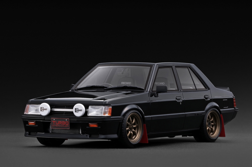 新作UP！ブラックの「1/18 ランサーEX 1800 GSRターボ(A170系）」に