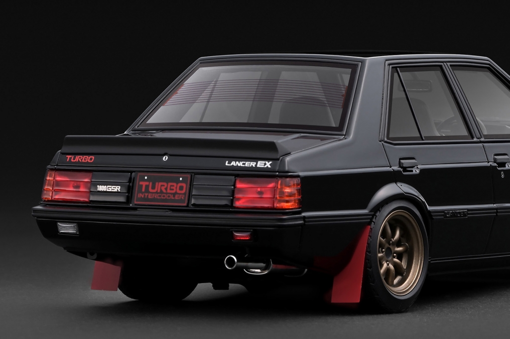 新作UP！ブラックの「1/18 ランサーEX 1800 GSRターボ(A170系）」に