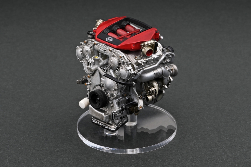 オンラインショップ限定： 1/18エンジンシリーズにGT-R(R35)用「VR38