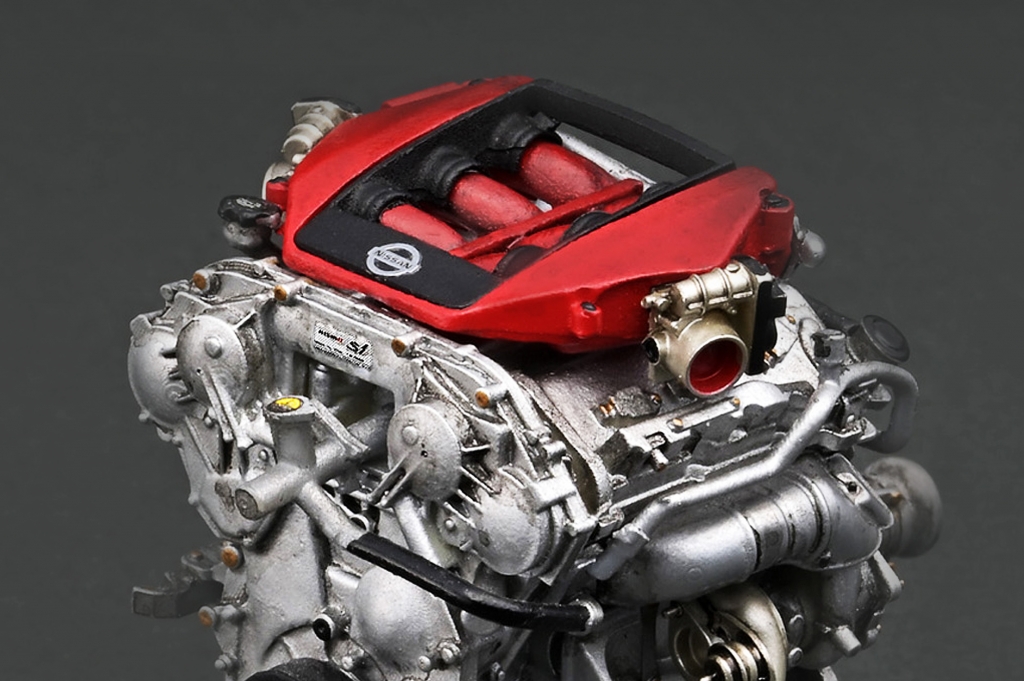 オンラインショップ限定： 1/18エンジンシリーズにGT-R(R35)用「VR38