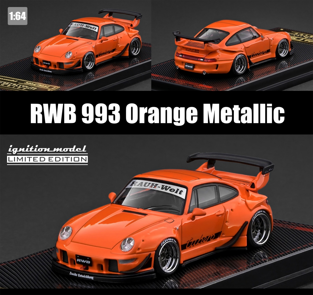 明日 販売スタート：1/64スケールWEB限定モデル「RWB 993」にご注目