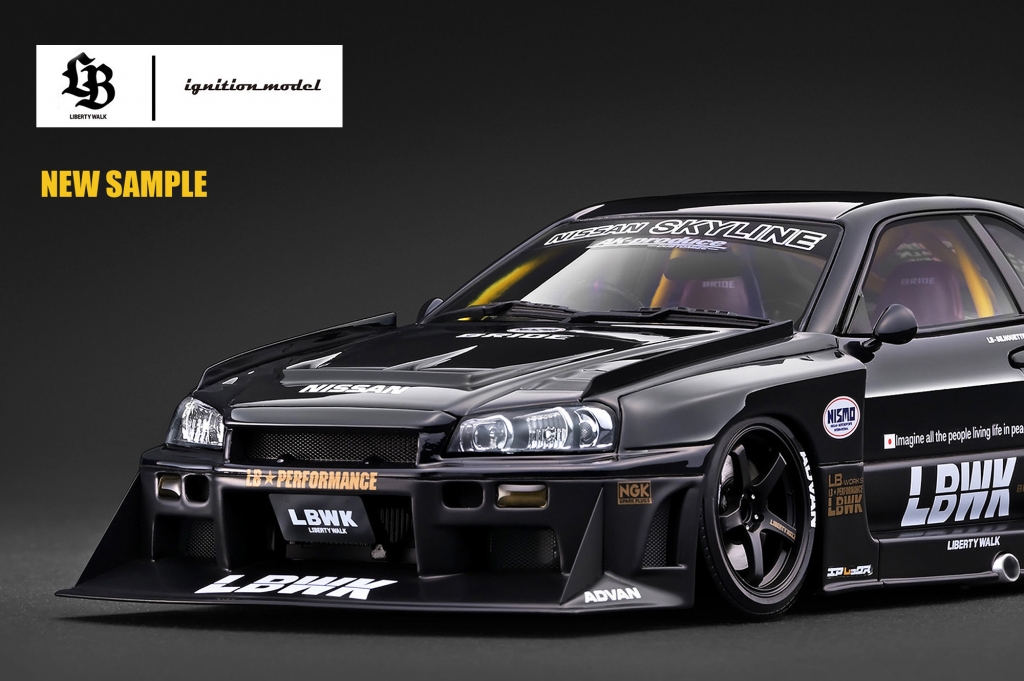カラーサンプルUP！1/18「LB-ER34 Super Silhouette SKYLINE」新色