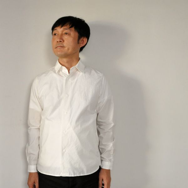 秋物】YAECA ヤエカ ストライプ バンドカラーシャツ セール】アキハ