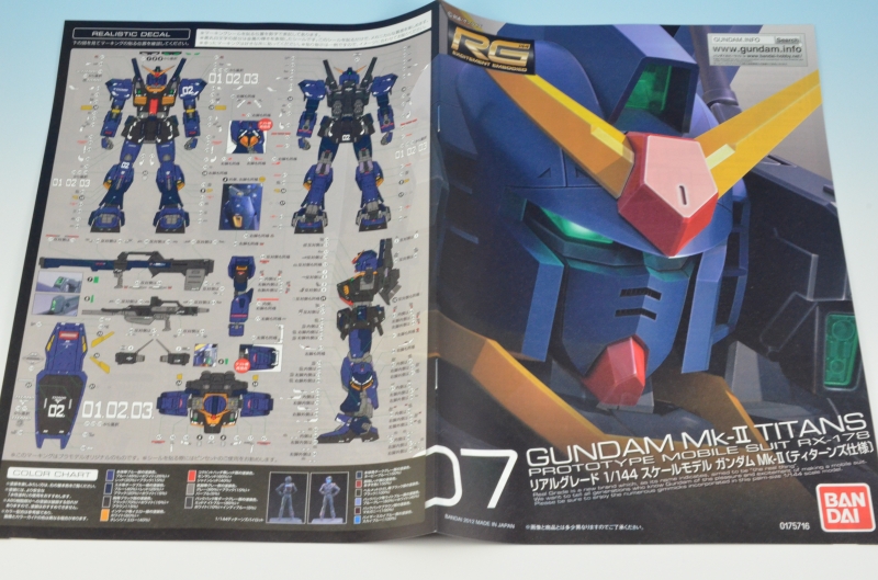 RG 1/144 RX-178 ガンダムMk-II ティターンズ仕様 ランナー紹介