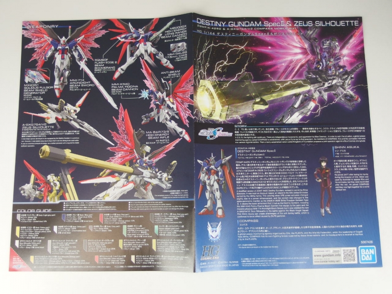 HGCE 1/144 ZGMF/A-42S2＆A-GXQ754/V2 デスティニーガンダムSpecII&