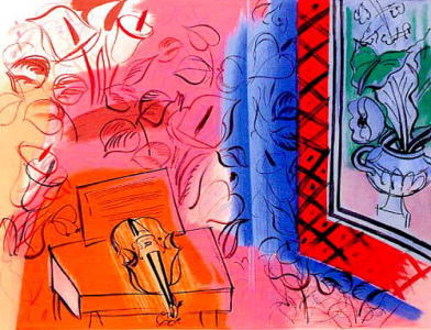 Raoul Dufy、ラウル・デュフィ【Quintette】超希少画・海外レゾネ Raoul Dufy、ラウル・デュフィ【Quintette】超希少画・海外