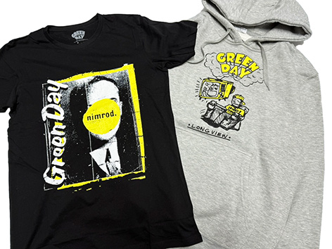 GREEN DAY(グリーン デイ)のオフィシャル パーカー、Tシャツが入荷