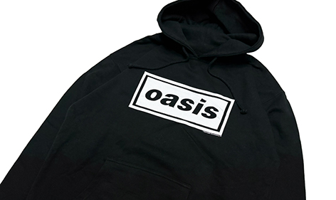 OASIS (オアシス)のオフィシャルパーカー、Tシャツが入荷しています