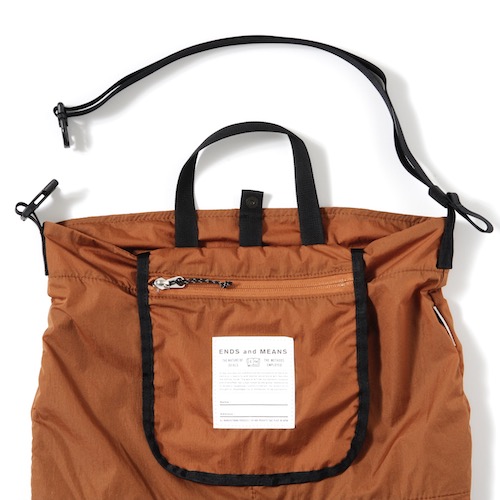 ENDS and MEANS /PACKABLE SHOULDER BAG エンズアンドミーンズ正規取扱 