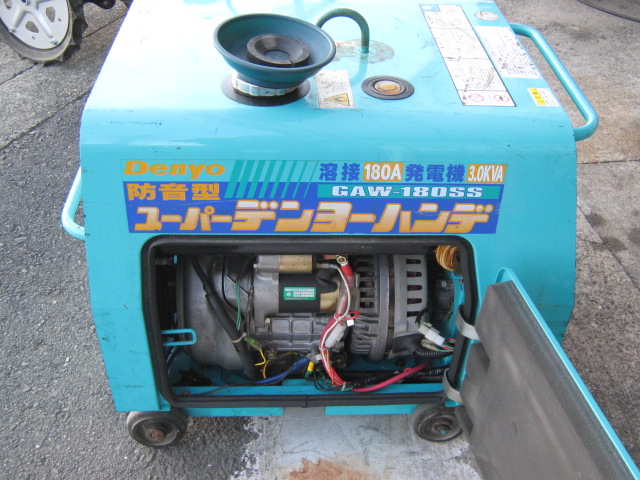 デンヨー 発電機/溶接機 GAW-180SS （中古エンジンウェルダー