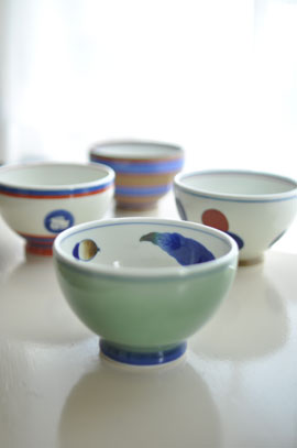 深川製磁　果実模様　蓋付き小丼　蓋付き鉢　5客 深川製磁果実模様蓋付き小丼蓋付き鉢5客