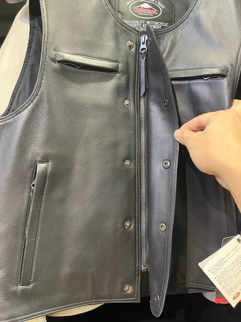 KUSHITANI レザー バイクベスト Lサイズ KUSHITANI レザー バイクベスト Lサイズ yasr97105-2.jpg